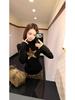 Women's High Waist Leopard Print Woolen Bodycon Skirt - Autumn/Winter 2026 Collection