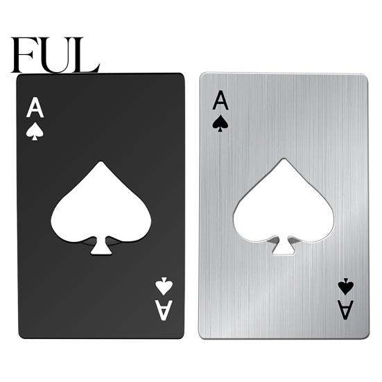 Poker Kartenform Flaschenöffner Hohe Festigkeit Praktisch Öffnen Tragbar Bier für Zuhause