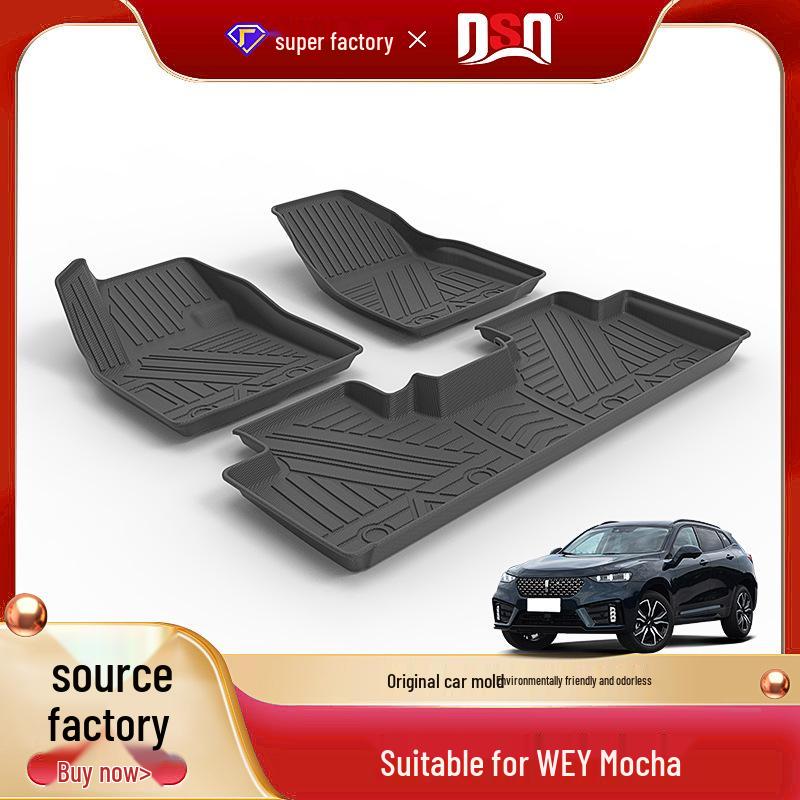 Non-Slip TPE Floor Mats for Great Wall Wey Mocha, Lanhill, Macchiato DHT - Wear-Resistant Custom Car Mats