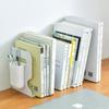 Japanese Minimalist Extendable Desk Bookcase Organizer with Pen Holder