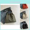 Stylish Street Trend Canvas Bucket Bag For Women 2024 Fashionable Large Capacity