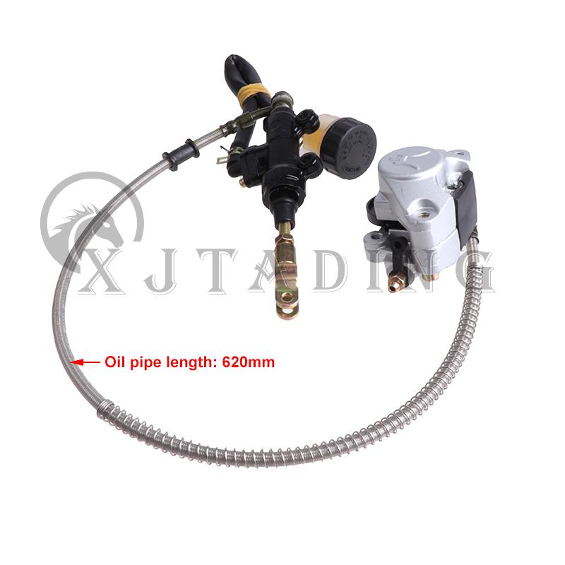 Ön/Arka Hidrolik Disk Fren Kaliperi Ana Silindir Montajı Fren Diski ile Kendin Yap 50cc-250cc ATV Go kart Buggy Quad Bike İçin