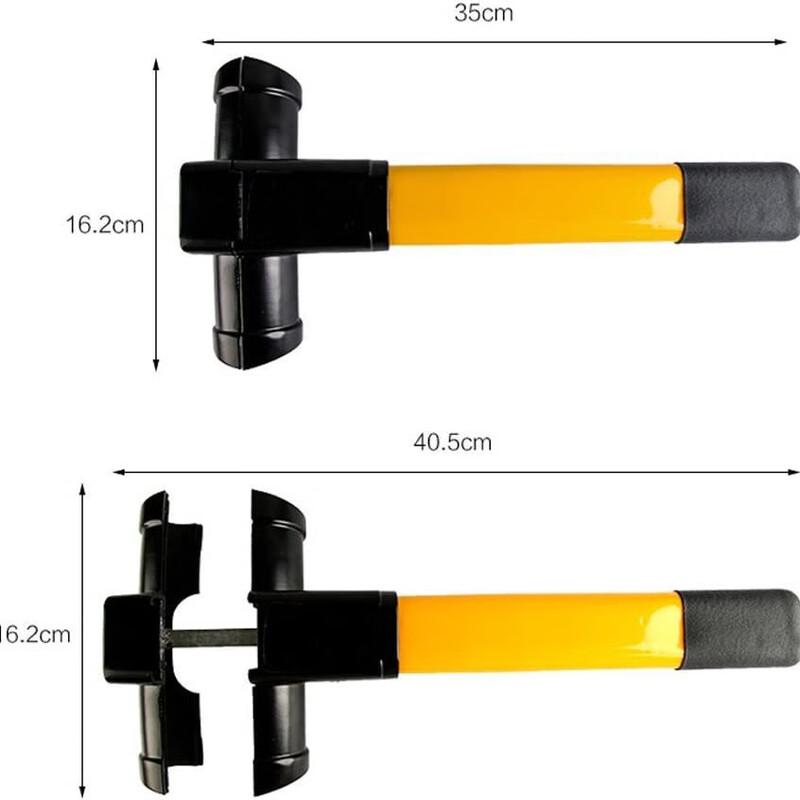 Milinyuan Universal Car Steering Wheel Anti-Theft T-Lock