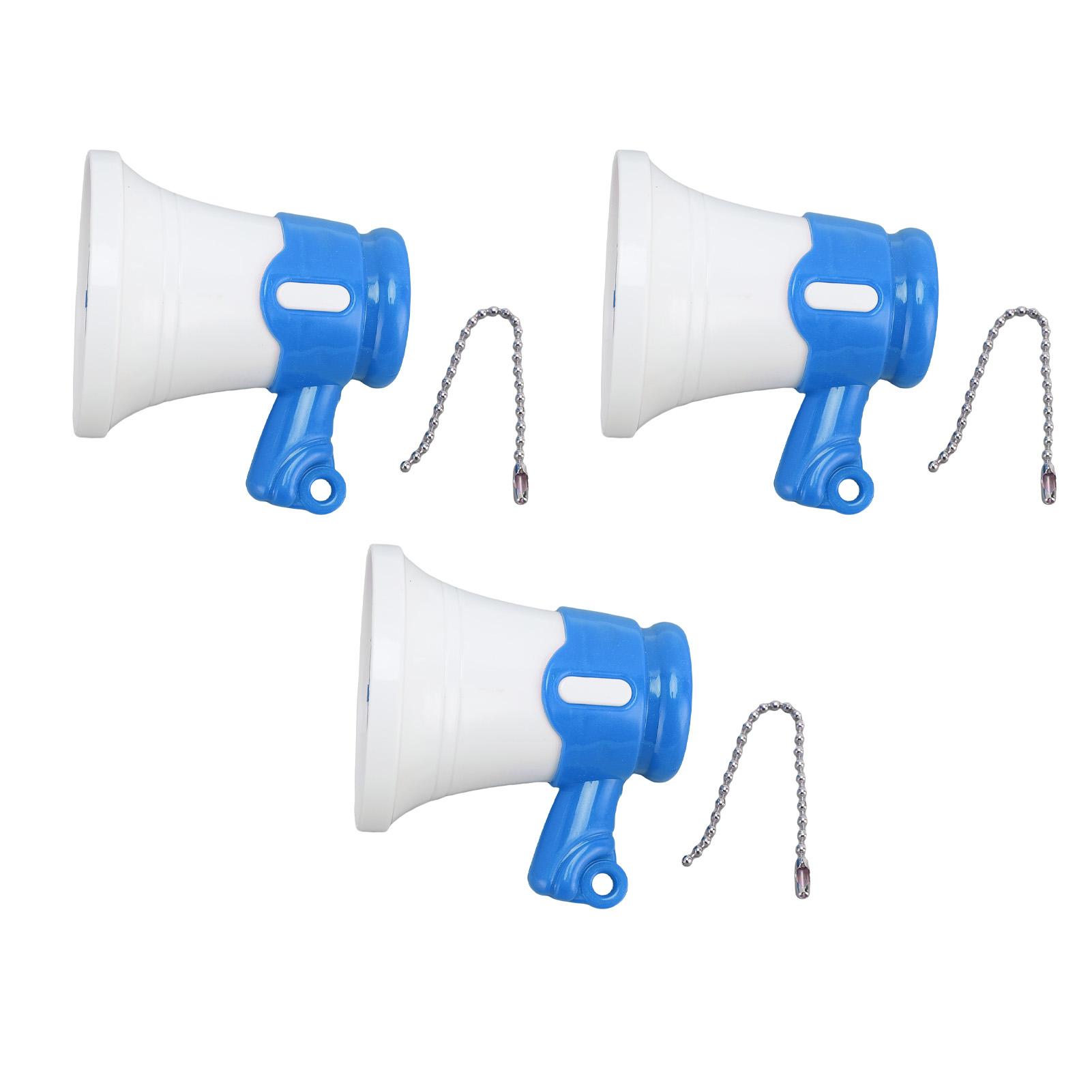 

3pcs Mini Megaphone Toy Kids Funny Music Loudspeaker Keychain with Built in Songs Role Play Pretend синий