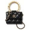 Sheepskin Square Box Coin Purse, Shoulder Bag, Crossbody Bag, Handbag Small Women's Black AP2274-B05945-94305