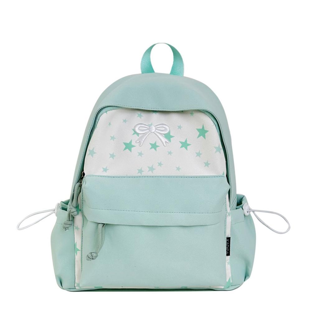 School bag, high-value Japanese-style bow backpack, fresh forest-style student backpack, lightweight backpack for women, lightweight backpack