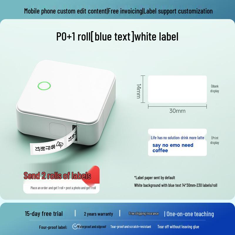 Portable Bluetooth Thermal Label Printer for Price Tags and Smart Labels