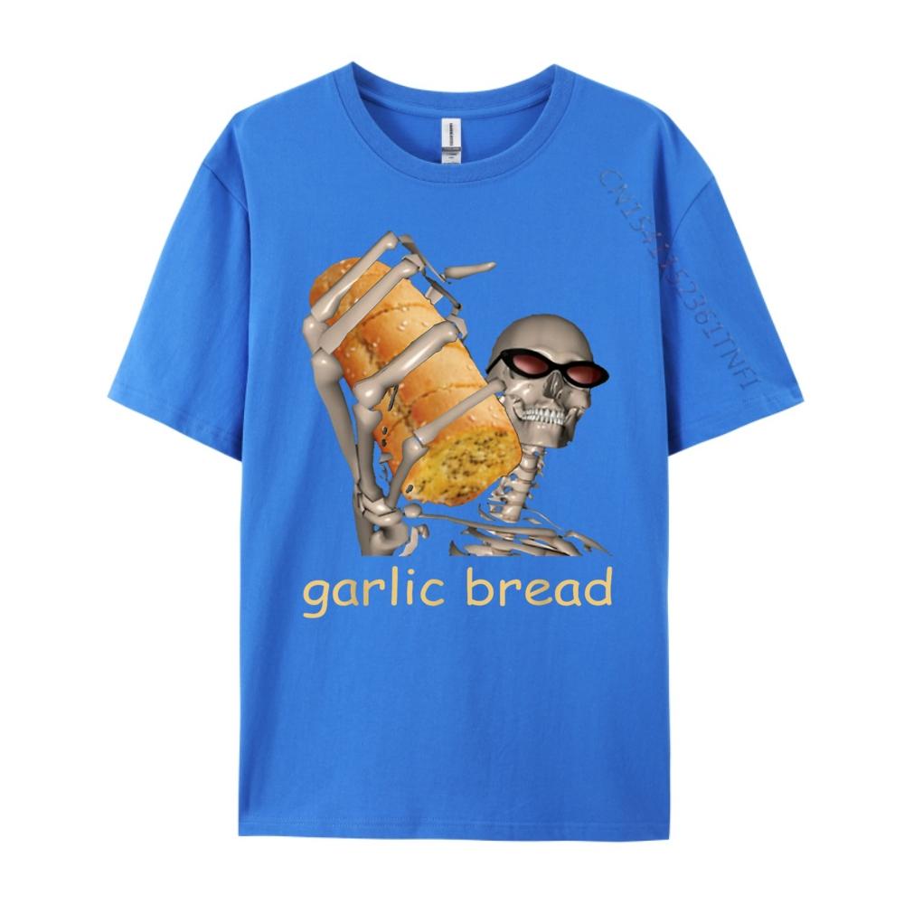 Garlic Bread Cool Skeleton Meme Funny Funny Shirt New Year Geek