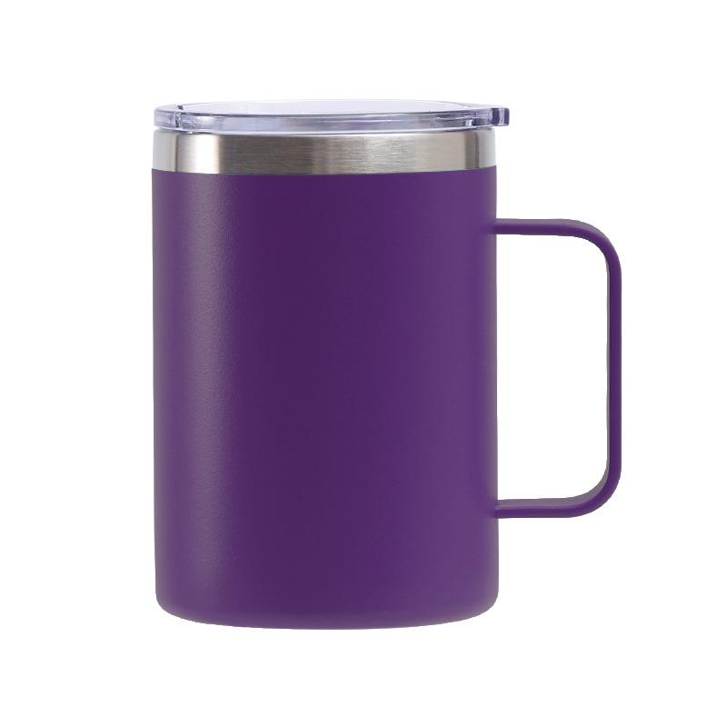 Exclusive For 16Oz Handle Cup 304 Stainless Steel Office Cup, Color Spray Coffee Cup
