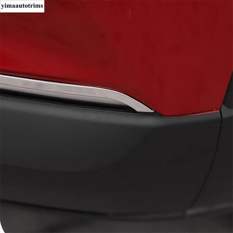 Car Front Fog Light Lamp Eyebrow Eyelids Strip Cover Trim Stainless Steel Accessories Exterior Kit For Mazda CX-30  - 2025