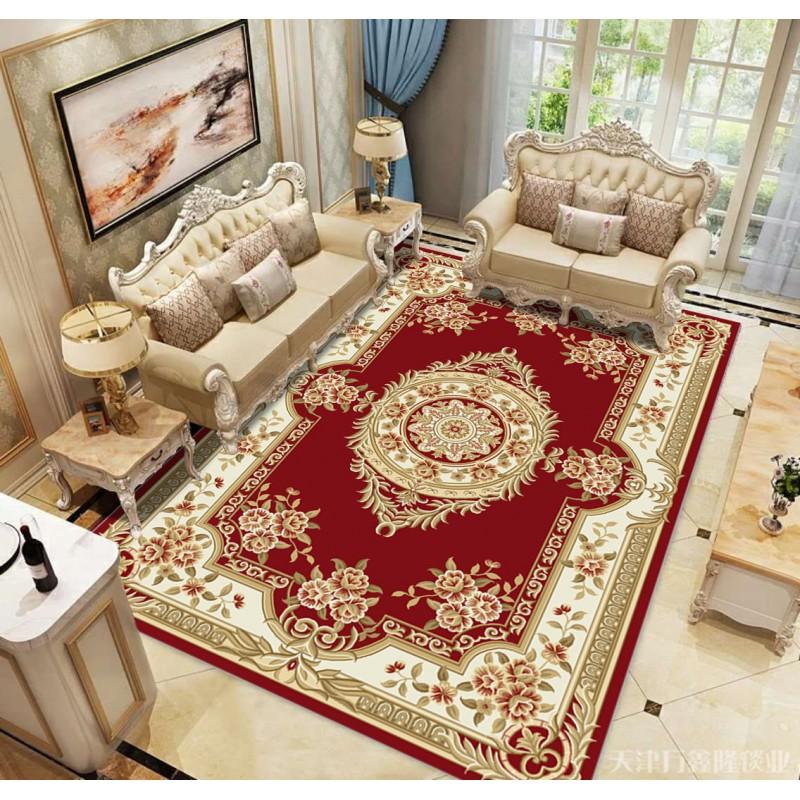 Classic European Style Area Rug Living Room Bedroom Office Entryway Non-Slip Floor Mat