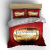 Arsenal Logo Set Biancheria da Letto Rossa Copripiumino Federe Decorazione per la Casa (1 * Copripiumino 2 * Federe, senza piumino)