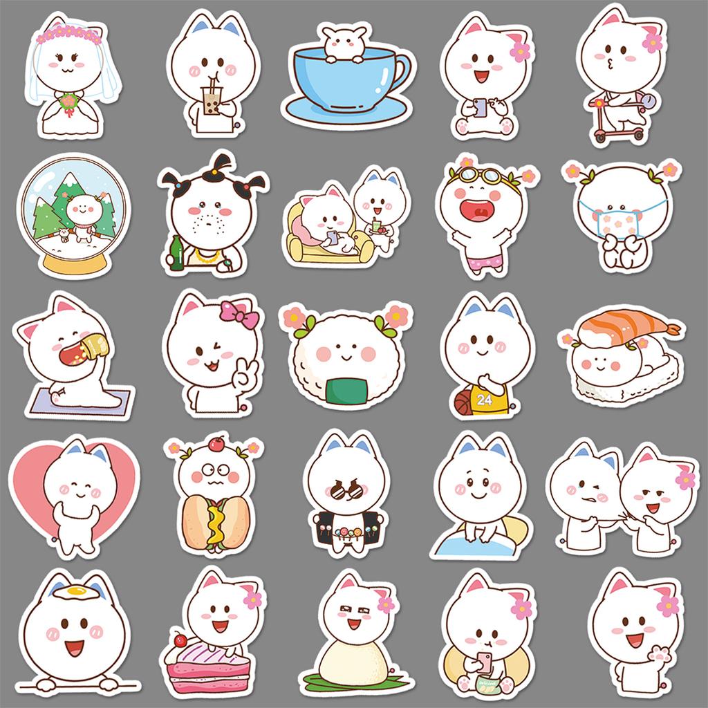 53 Cartoon Tao Xiaoxian Emoticon Pack Cute Suitcase Laptop Self-adhesive Waterproof Graffiti Stickers