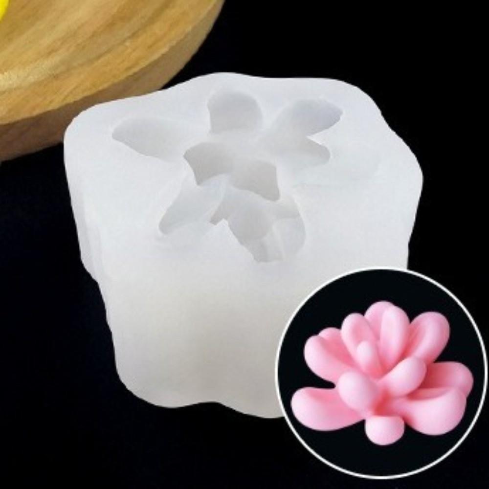 Easy to Clean Silicone Candle Mould 3D Plants Mould Assorted Succulent Epoxy Resin Mold Cactus Plant Flower Soap Making Mould