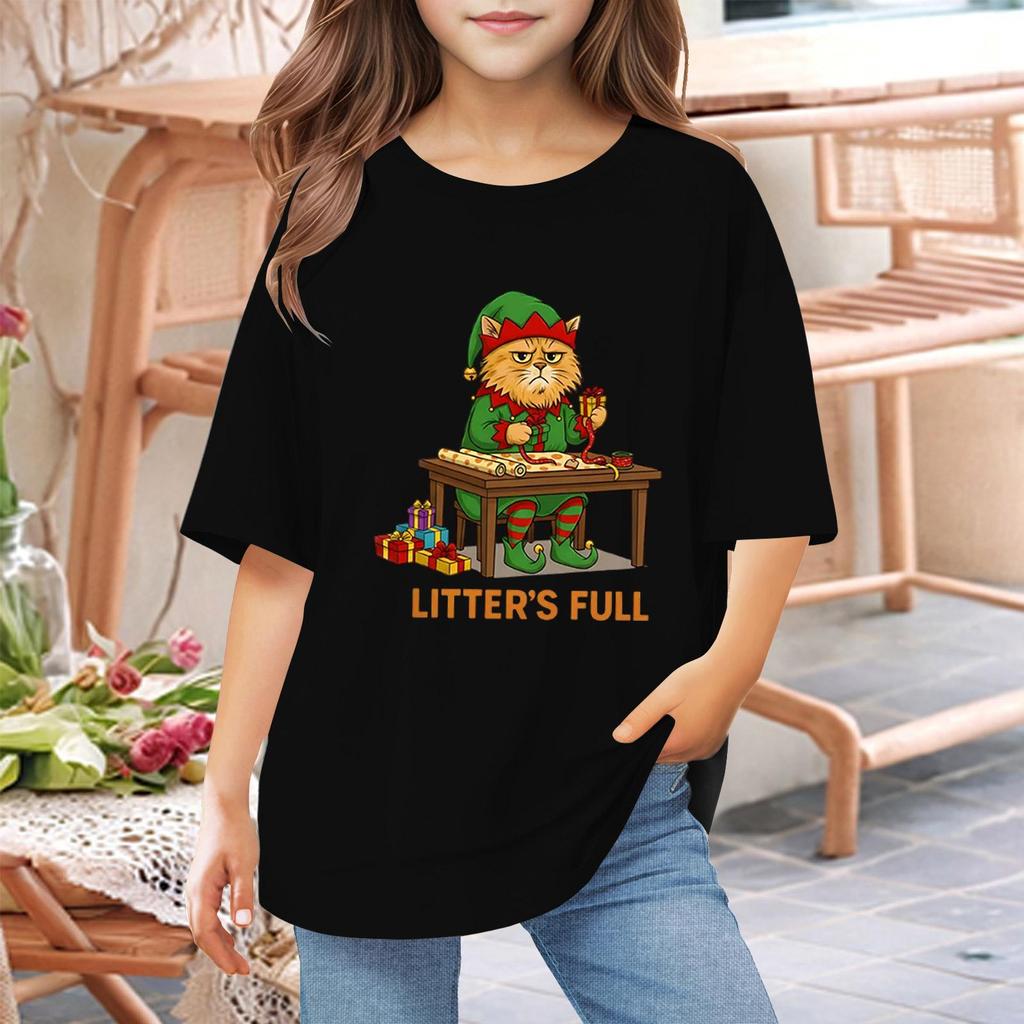 Toddler Girl Boy T-Shirts Kids Top Boys And Girls Printed Short Sleeved T-shirt 1-12Y