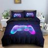 Soft Game Twin Full Queen King Bedding Set Microfiber Gamepad Controller Print Duvet Cover Set Boys Video Games Comforter Cover