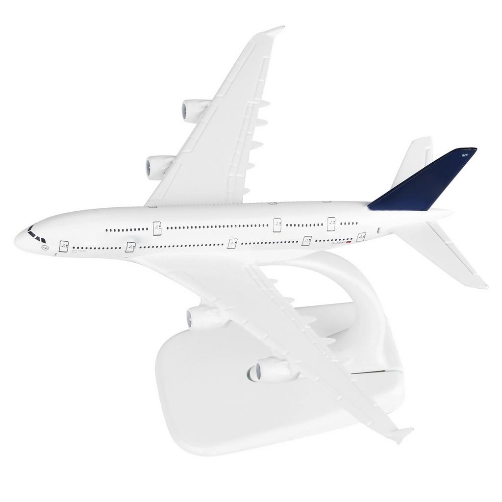 1/400 A380 German Lufthansa Airbus Civil Airliner Plane Model 16cm Aircraft Aviation Model With Display Stand For Collection