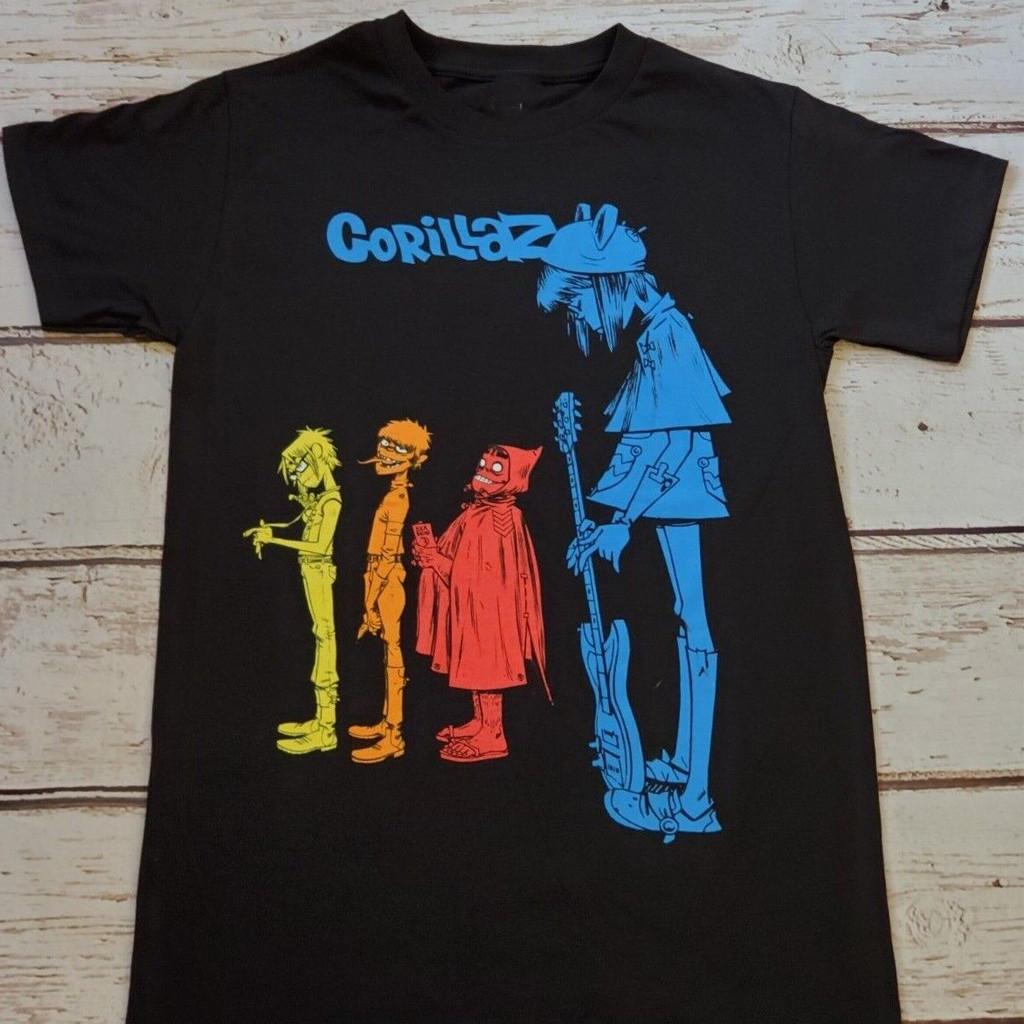 vtg Gorillazzband T-shirt Black Tee All Sizes 1F2796 XL