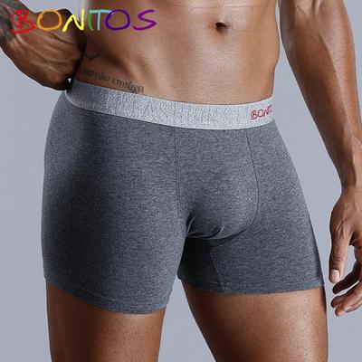 1Pcs Einfarbig männer Unterhose Baumwolle Männer Boxer Bequeme Unterwäsche Für Mann