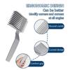2pcs Professional Curved Positioning Comb Hairdressing Tool Ergonomic Guide Clipper Comb for Barber