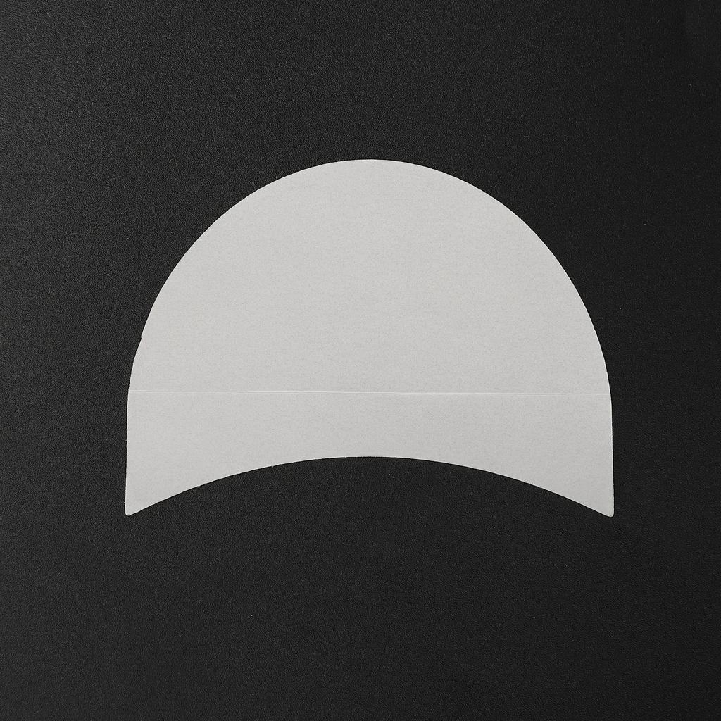 100pcs Eyeshadow Shield Half Moon Shaped Prevent Makeup Residue Cosmetic Eyeshadow Pad