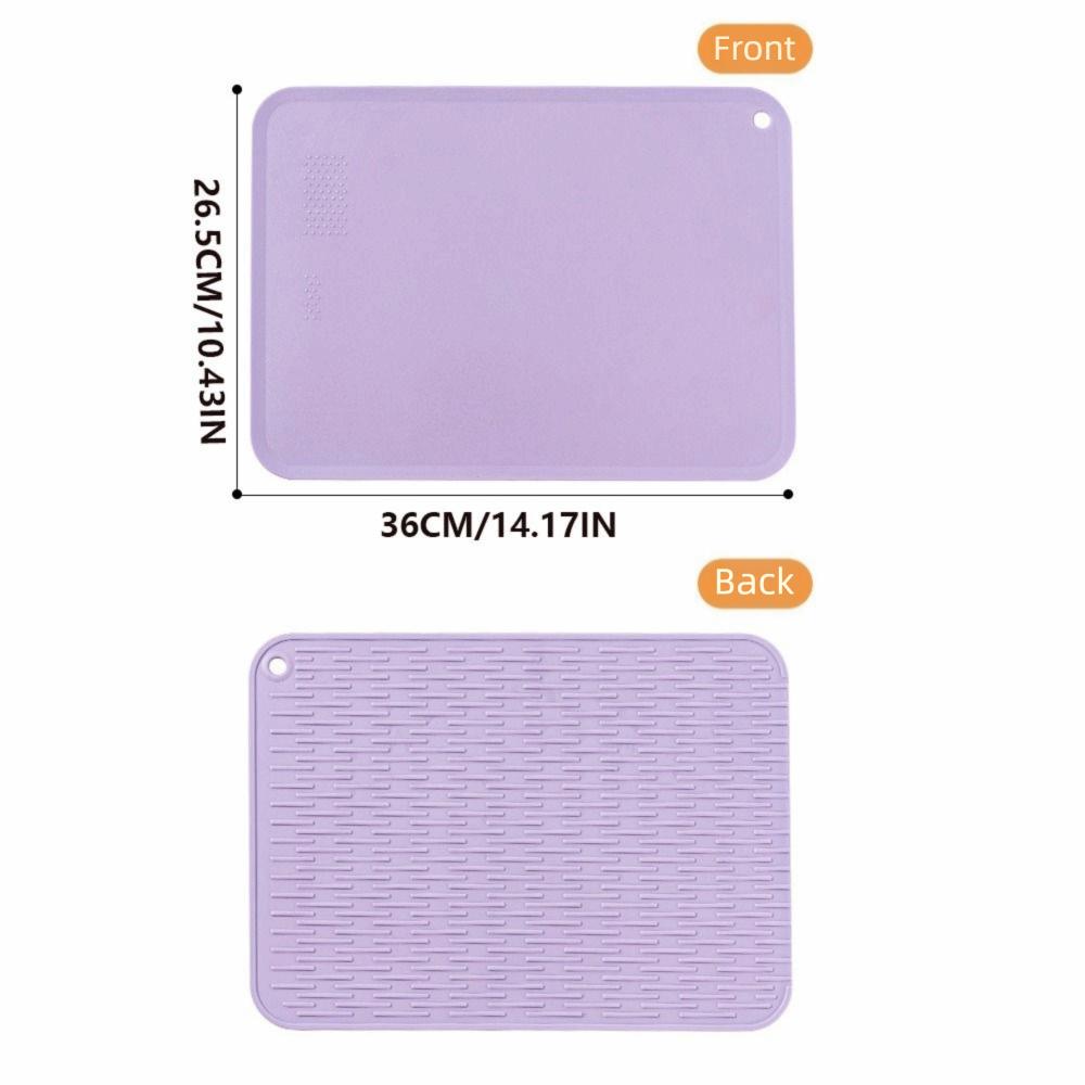 Multi-functional Square TPU Cutting Board Anti-Mold Double-Sided Chopping Block Flexible Soft Vegetable Chopping Board Camping