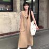 Sleeveless Casual Loose Dress Outfit In Summer New Women's Clothing, Slim and Fishing Long Skirt on The Beach