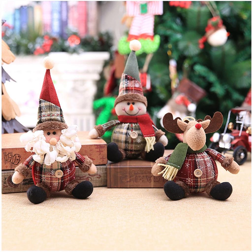 2025 Decor Table Elk Doll Christmas Ornaments Xmas Navidad Gifts Santa Claus Doll Chirstmas Decorations Home Happy New Year 2025
