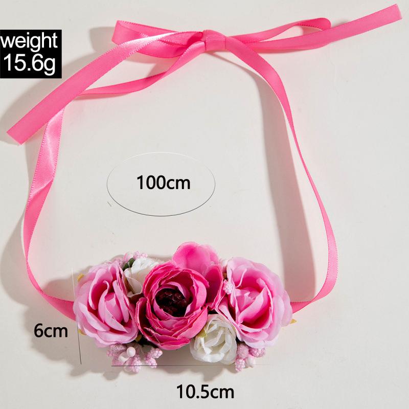 Party short feather collar temperament elegant three-dimensional white flower necklace necklace necklace women