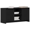 TV Cabinet in Black Oak Look 102 x 37.5 x 52.5 cm