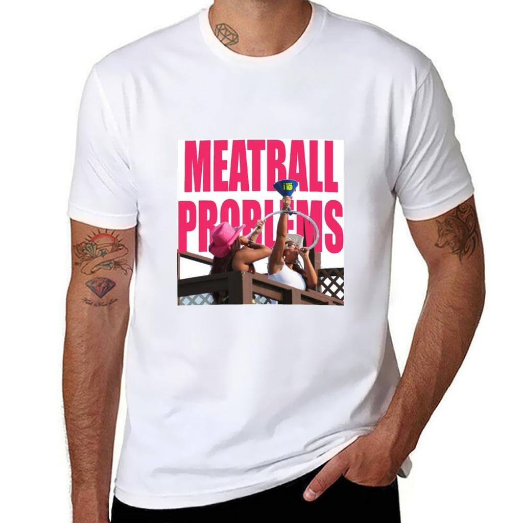 Meatball Problems Tshirt Casual Light Summer Short Sleeve Top