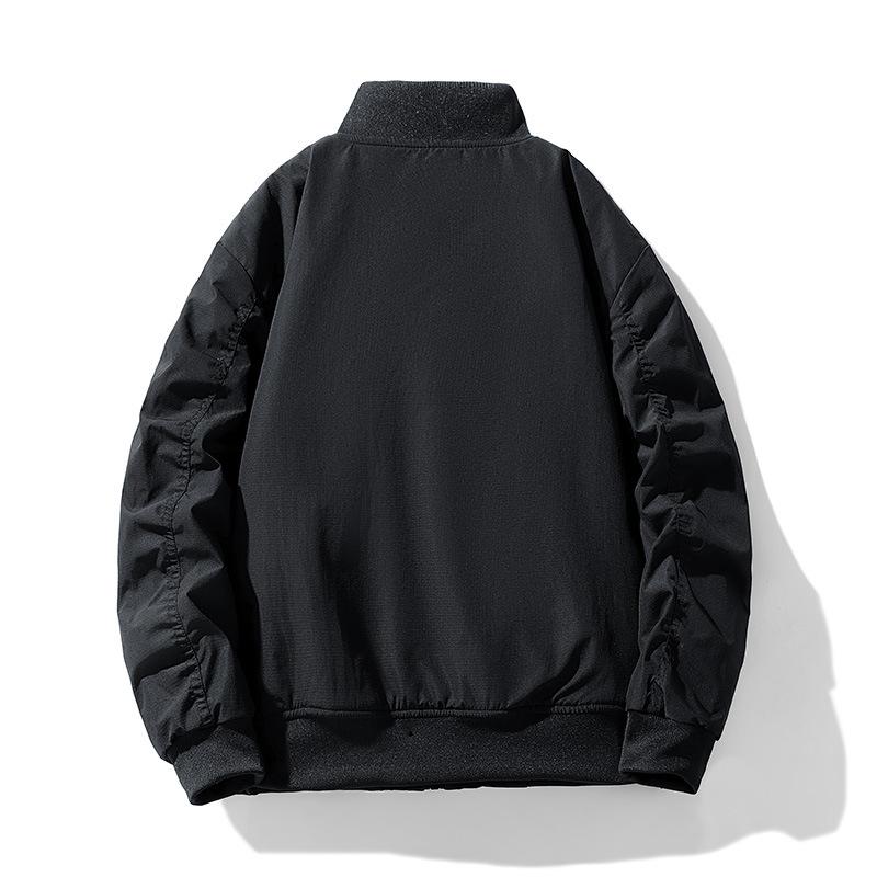 Осень и зима Новая мужская куртка в гонконгском стиле Простая модная повседневная — фото 2