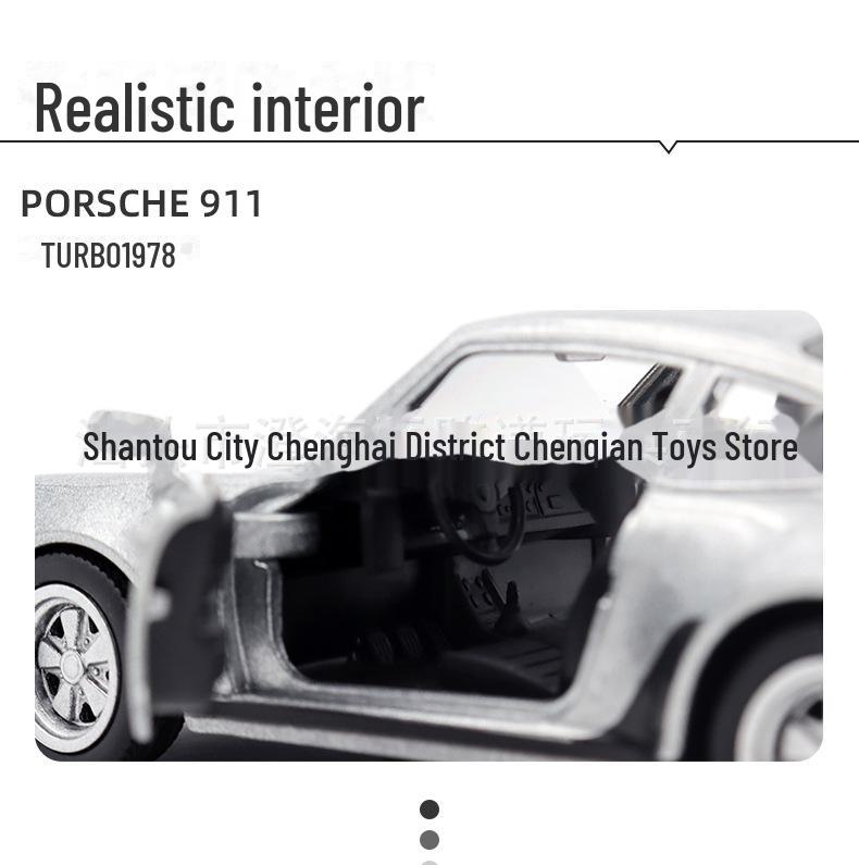 Retro Porsche 911 1:36 Alloy Pull-Back Toy Car Model for Boys