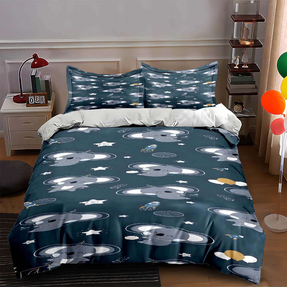 

Koala cloud stars Bedding Duvet cover sets Duvet covers Pillowcases gifts (1 * Duvet Cover 2 * Pillowcases, without duvet insert) 135x200cm
