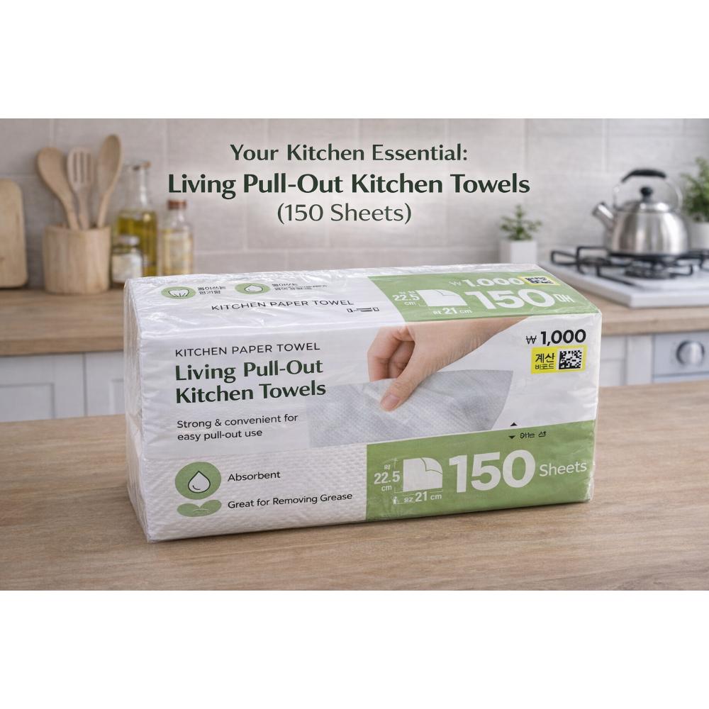 Votre Essentiel de Cuisine: Serviettes de cuisine rétractables (150 Feuilles)