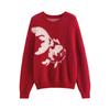 Chuyu Women's Lucky Koi New Chinese Style Knit Sweater