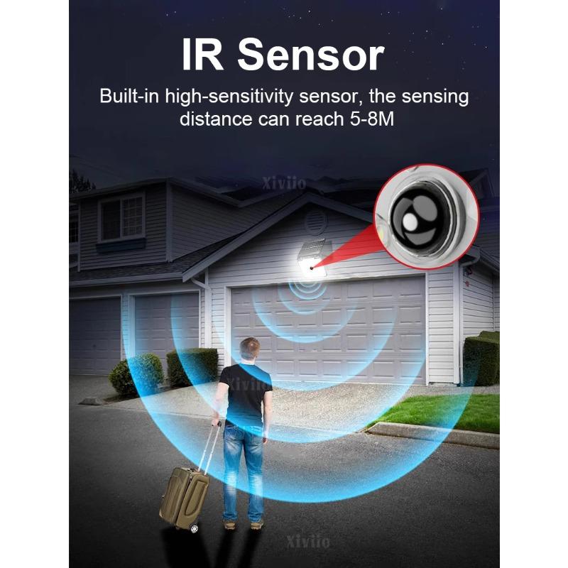 LED Solar Light Outdoor 137 LED Spotlights Waterproof Motion Sensor Human Solar Flood Security Wall Lights 3 Modes