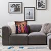 Forestella Koreanische Band Kissenbezug Polyester Leinen Samt Bedruckt Reißverschluss Dekor Kissenbezug Zimmer Kissenbezug 18"