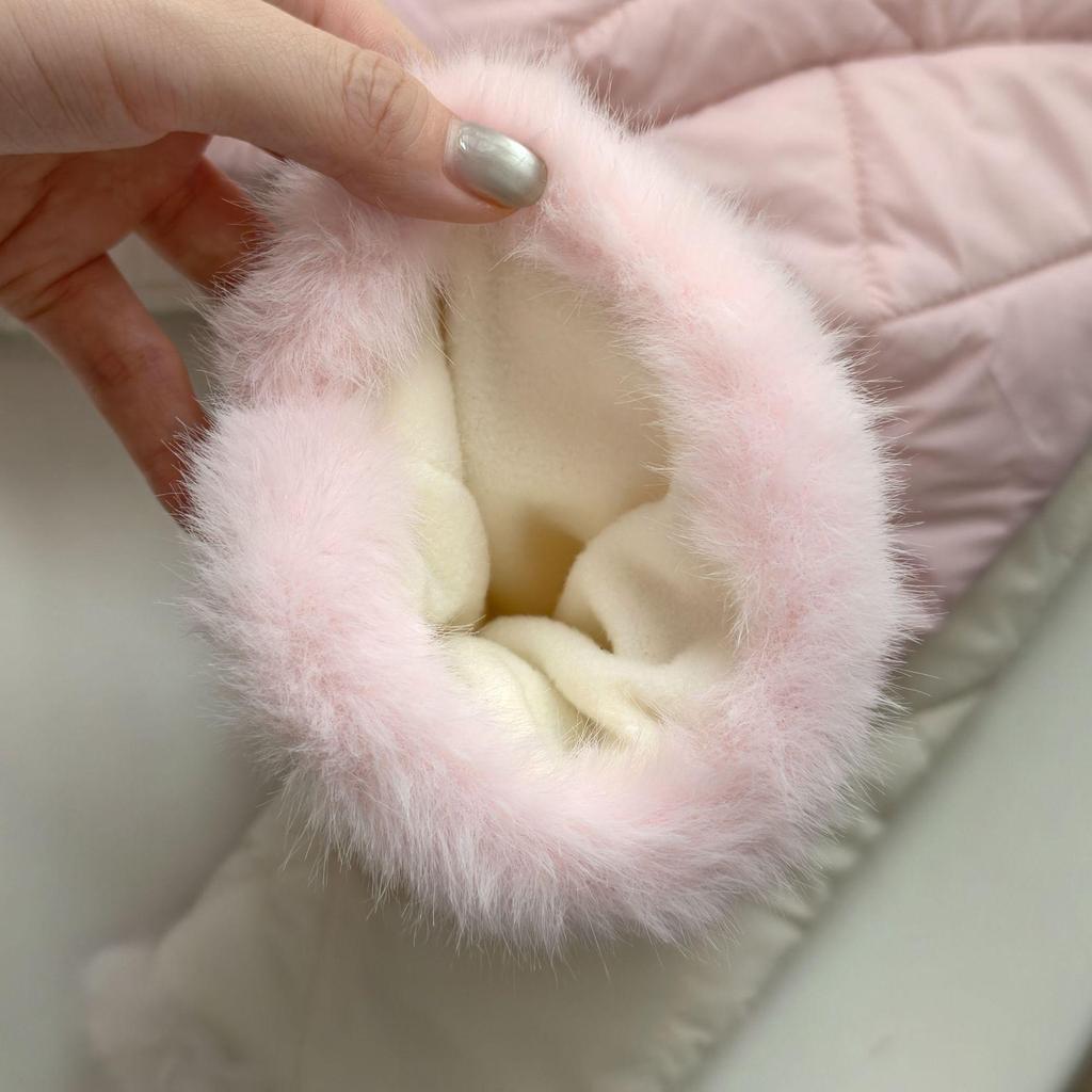 Szykowne zimowe dziecięce płaszcze z podszewką polarową, jednorzędowe