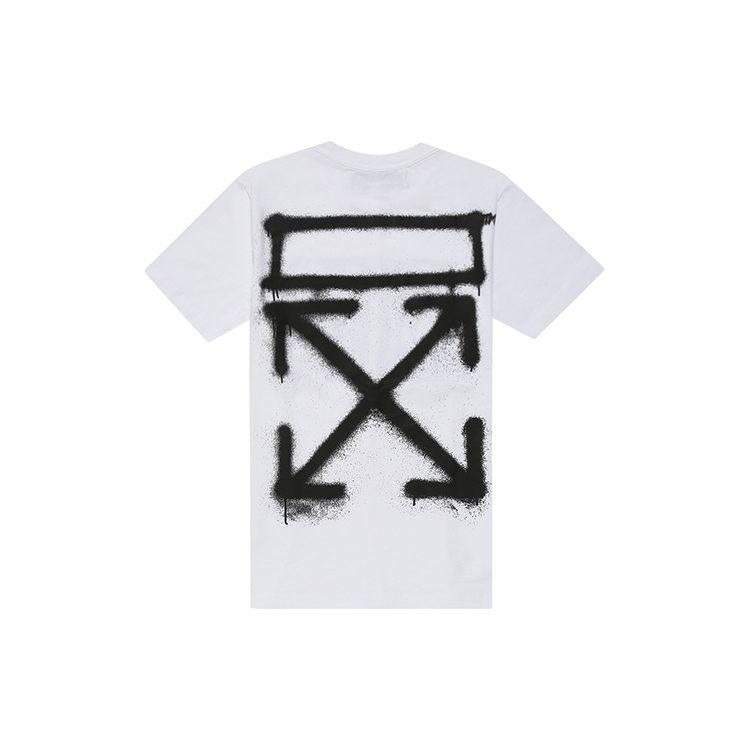 OFF WHITE T-shirt con Stampa Spray Foto OMAA027R201850150110