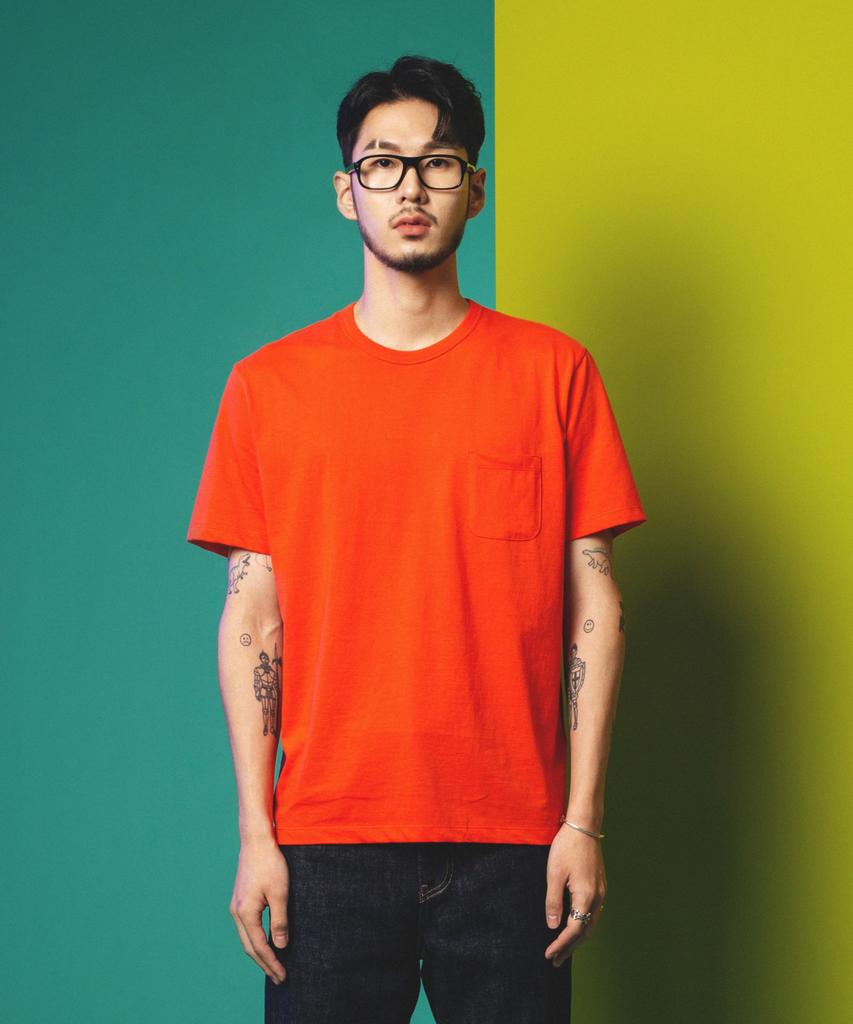 Oldeubi Gen Cotton 26S Crew Neck T-Shirt Coral Rose