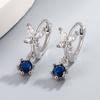925 Sterling Silver Stylish Sweet Butterfly Zircon Earrings Birthday Party Anniversary Gift