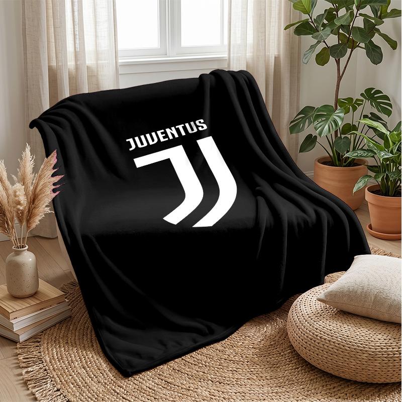 Coperta Tematica Juventus FC Morbida Coperta in Pile di Flanella Calda Leggera Coperta da Lancio per Casa Divano Letto
