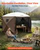 VEVOR Canopy Sidewalls, 1.73 x 1.48 m, Canopy Tent Walls with Waterproof and Sunlight Protection Layer, One-Sided Window Design