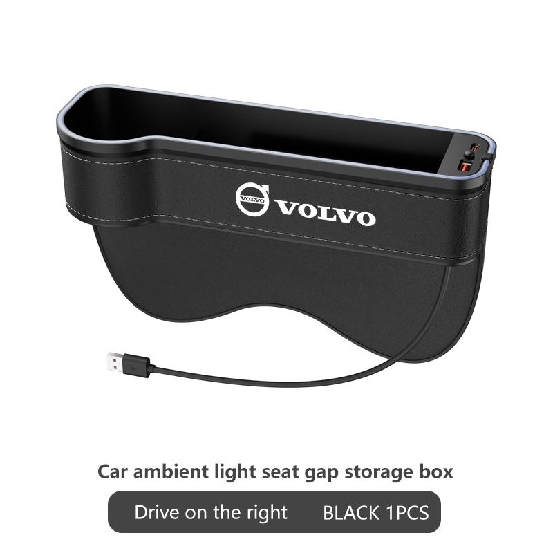 

Для Volvo XC40 XC60 XC70 XC90 S40 S60 S90 V40 V50 V60 V90 Автомобільний USB Навколишнє світло Кейс для зберігання сидіння Коробка в щілину сидіння Автоаксесуари