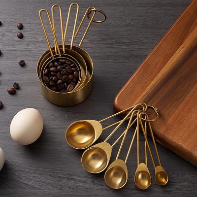 With Scale Measuring Spoon Gold Coffee Scale Spoon Household Measuring Cups  Sugar