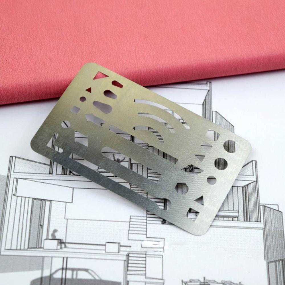 3 Pcs 27 Holes Drawing Drafting Craft Stencils Eraser Templates Portable Erasing Shield  Tools