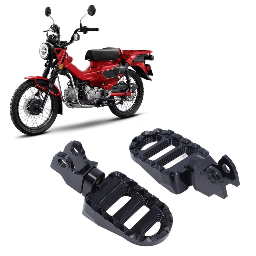 Rutschfeste, höhenverstellbare Fußraste für den Fahrer vorne für Trails 125 Breite Motorradfuß