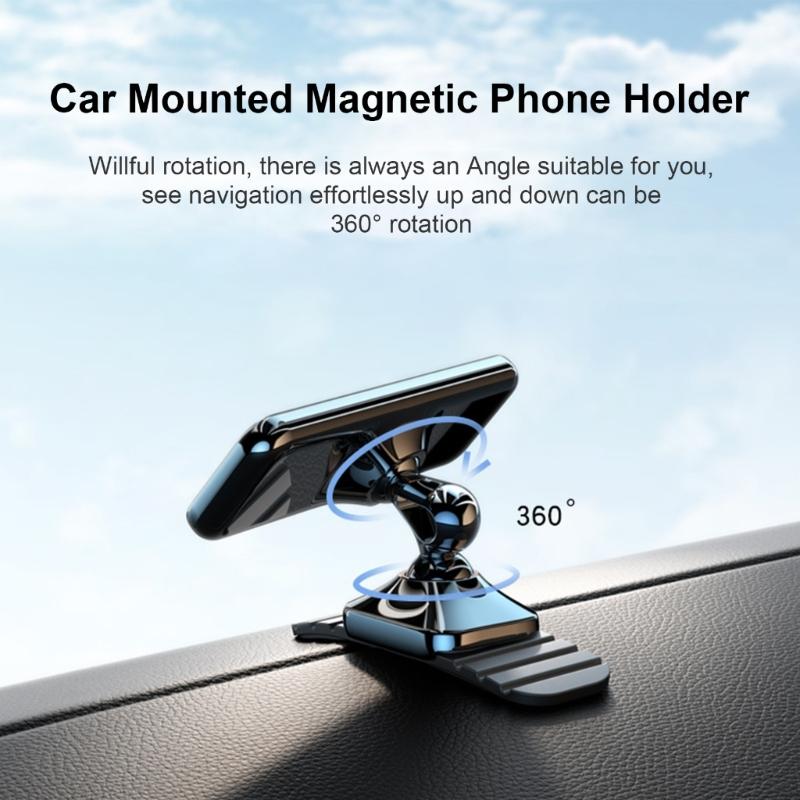 Car Mount, Magnetic Phone Holder for Car with Flexible Base for Cellphone Dashboard Mount Car Phone Holder