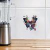 Colorful Butterflies And Flowers Wall Sticker Bathroom Toilet Decor Decals Living Room Cabinet Home Decoration Transparent Waterproof Decals M760